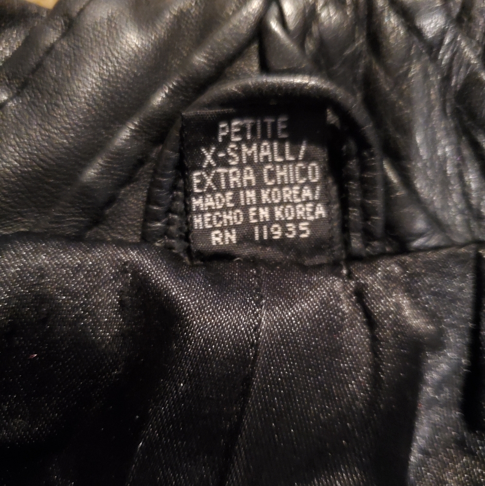 100% Genuine leather full length coat, size XSP - Picture 4 of 5